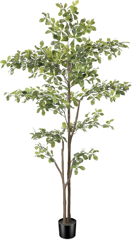 6ft Faux Black Olive Tree, Artificial Olive Trees with Natural Trunk and Realistic Leaves, Faux O... | Amazon (US)