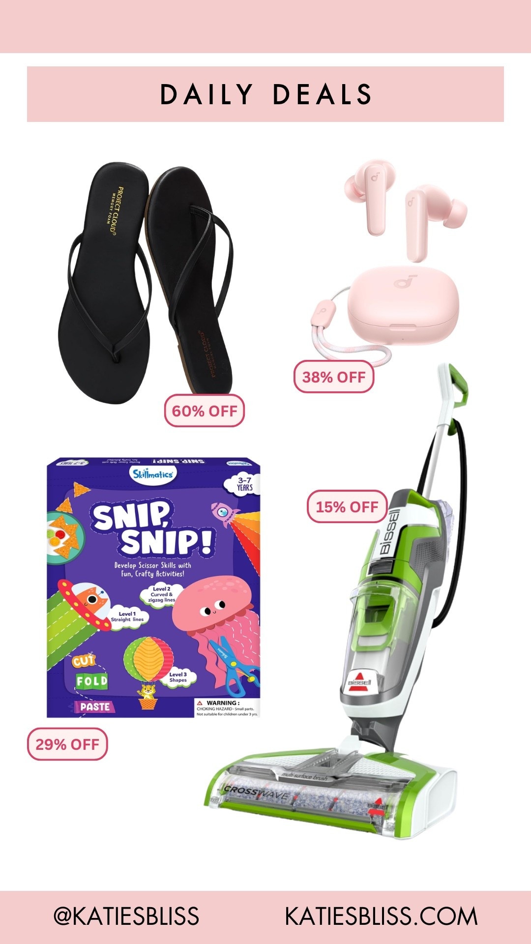 Daily deals ✨

Amazon. Deals. Sale. Flip flip. Headphones. Kids. Vacuum. Wet vac. 



#LTKHome #LTKKids #LTKSpringSale