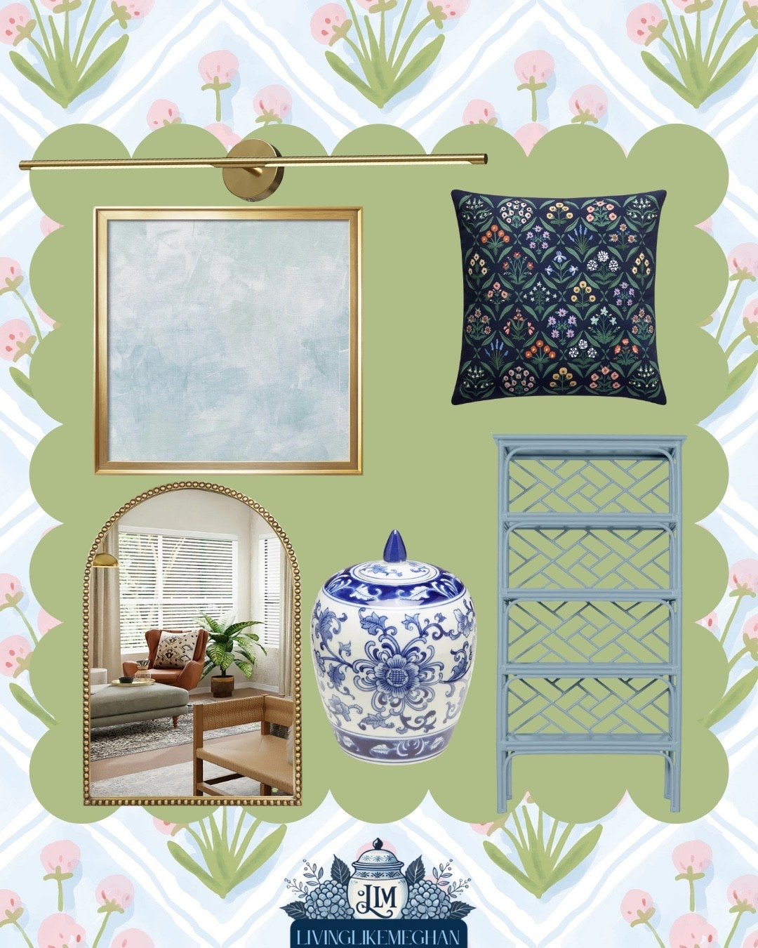 Give your space a polished refresh with these grandmillennial home decor finds! 💙 I am obsessed with how the classic blue and white porcelain ginger jar pairs with a sleek brass picture light and a stunning arched mirror. Add a floral throw pillow for the perfect touch of traditional interior design inspiration. Everything is tagged below to shop! ✨


Grandmillennial home decor, blue and white porcelain, chinoiserie style, brass picture light, arched mirror, traditional interior design inspiration, floral throw pillow

#LTKHome #LTKSaleAlert #LTKSeasonal
