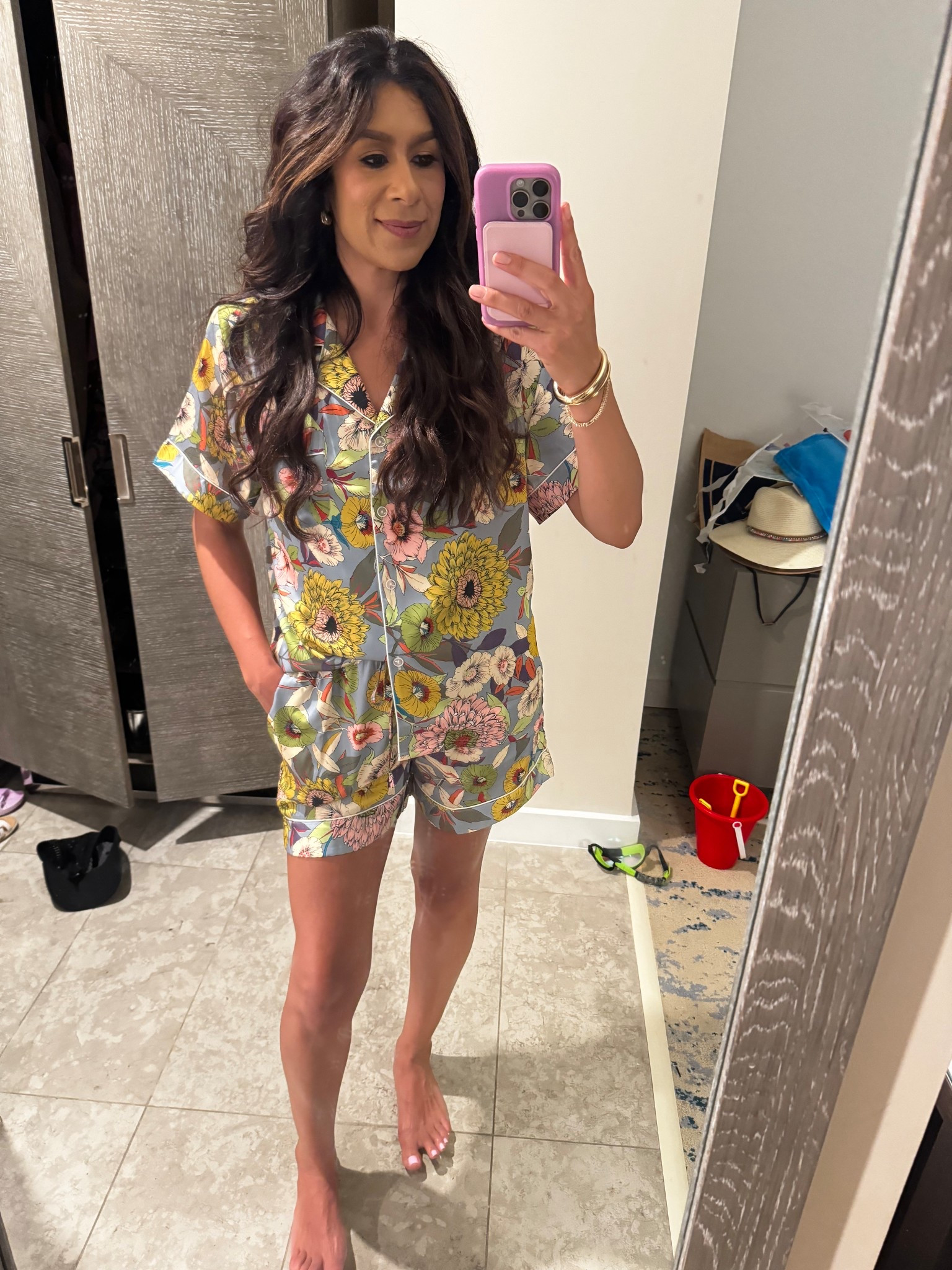 New trip, new pajamas! Loving this color and pattern for summer! What I wore in Turks  

#LTKTravel #LTKSeasonal #LTKFindsUnder50