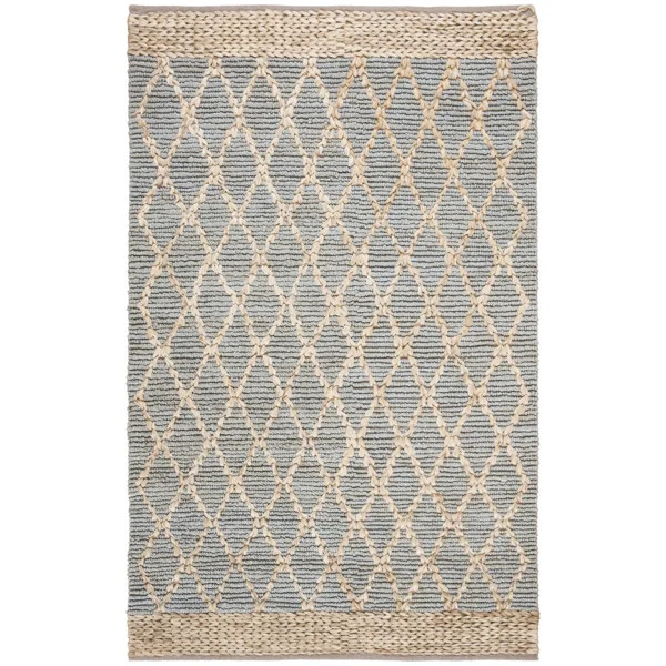 Alegria Natural Fiber Hand Loomed 80% Jute And 20% Cotton Geometric Rug | Wayfair North America