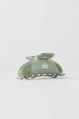 ALO | Acrylic Illusion Claw Clip in Dune Grass/Chrome | Alo Yoga