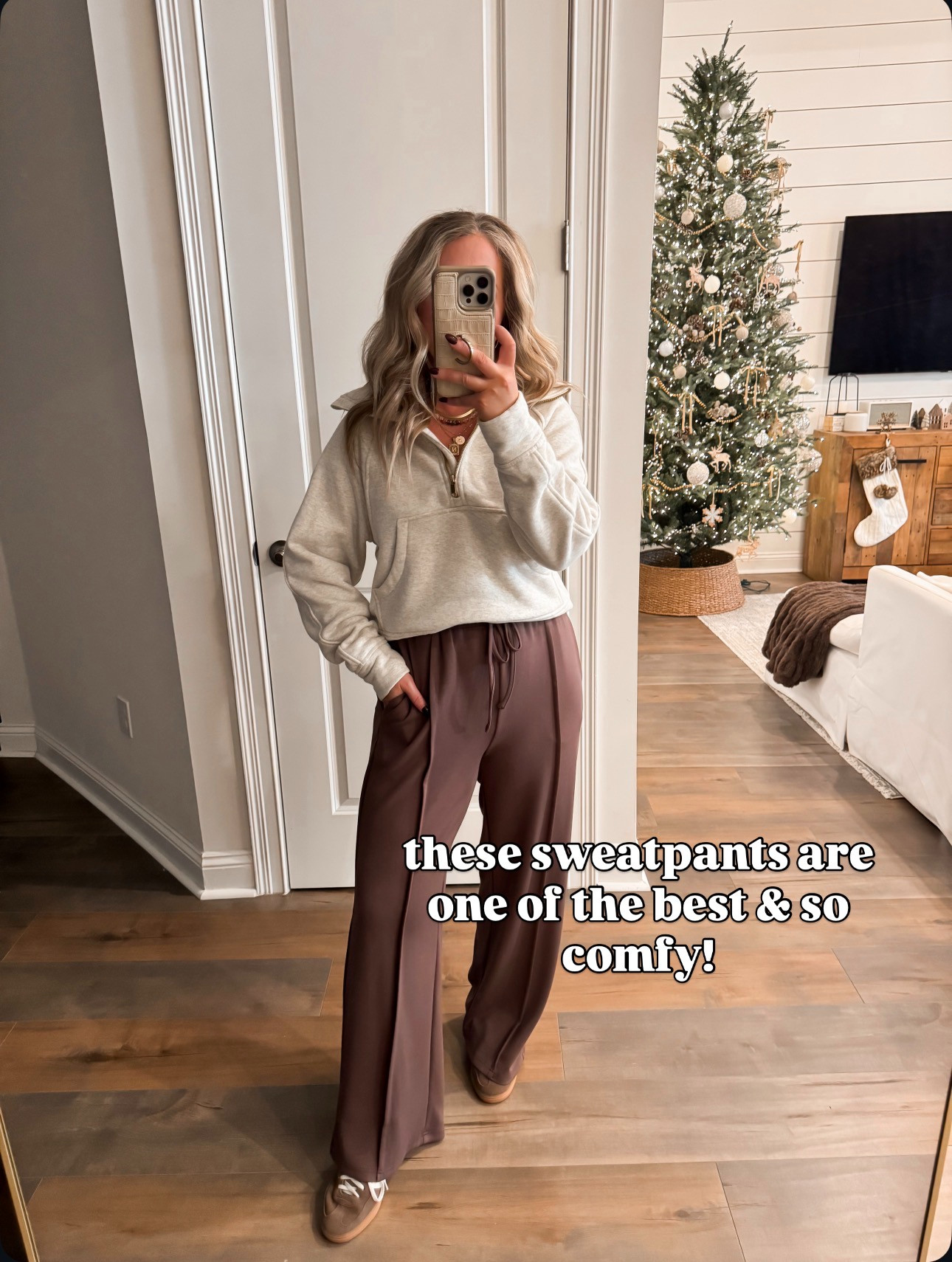 My favorite comfy loungewear finds from Amazon! Dream Pairs sneakers, Gym People sweatshirt, wide leg sweatpants, cozy winter look, Amazon fashion. 

Wearing size small in sweater!
 

 #LTKootd #LTKFindsUnder50