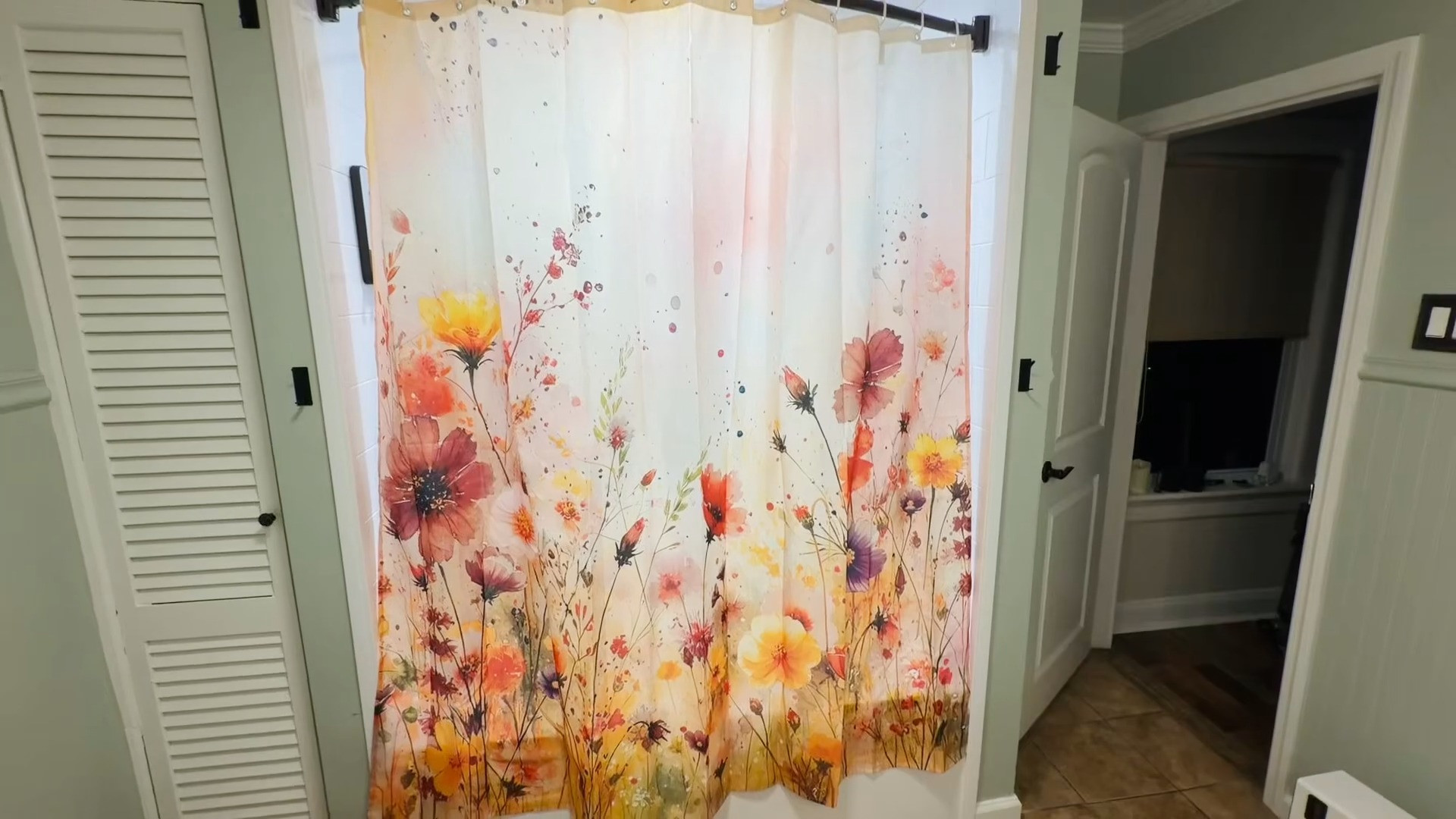 This fall floral shower curtain adds such pretty color to the bathroom without being all pumpkins or orange decor. I love the watercolor-style flowers, the soft seasonal look, and the larger dark purple flower. It feels colorful, floral, and perfect for fall into Thanksgiving.

As an Amazon Associate, I earn from qualifying purchases.

#LTKSeasonal #LTKHome