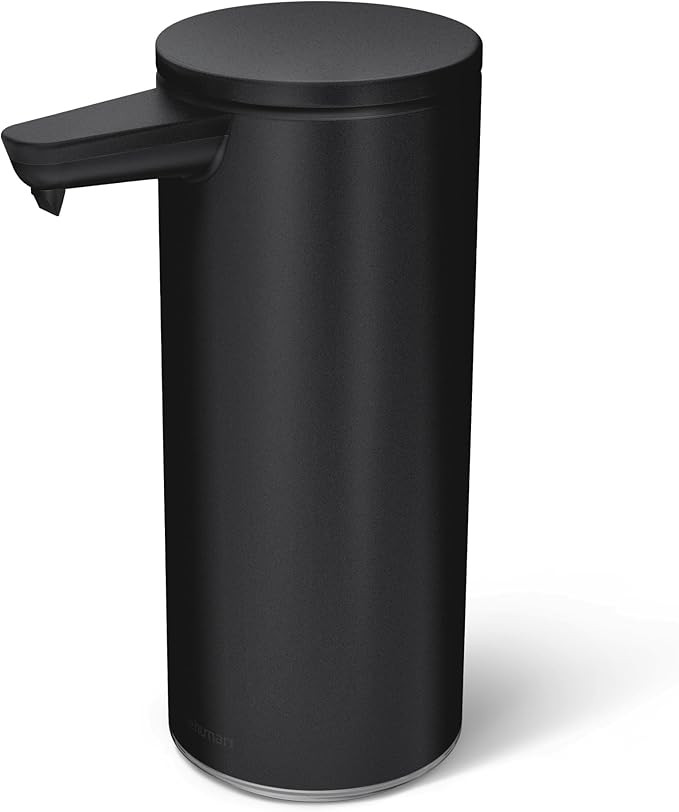simplehuman 9 oz. Touch-Free Rechargeable Sensor Liquid Soap Pump Dispenser, Matte Black | Amazon (US)