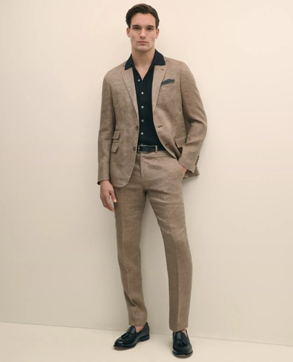 Classic Fit Linen 1818 Herringbone Sport Coat | Brooks Brothers