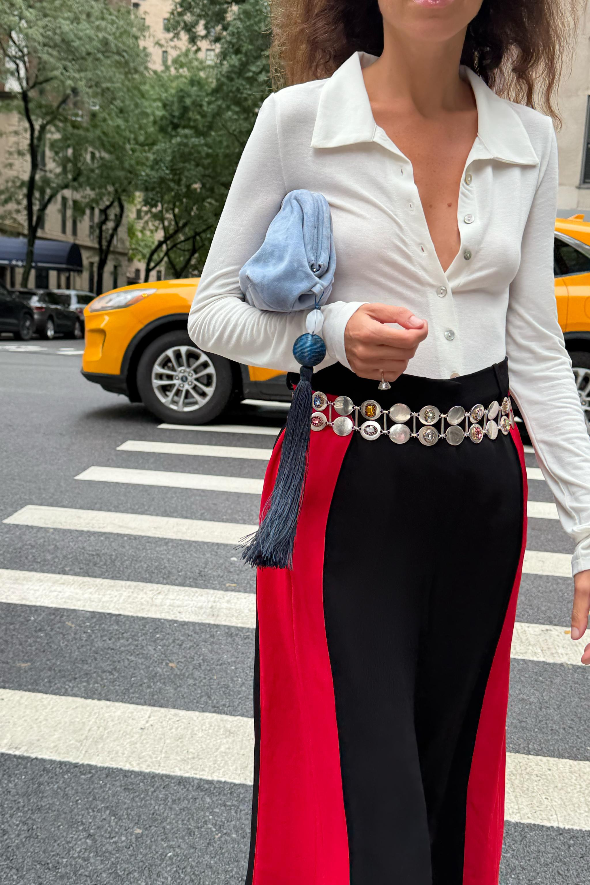 Top featuring a lapel collar and long sleeves. Straight hem. Front button closure with contrastin... | Zara US
