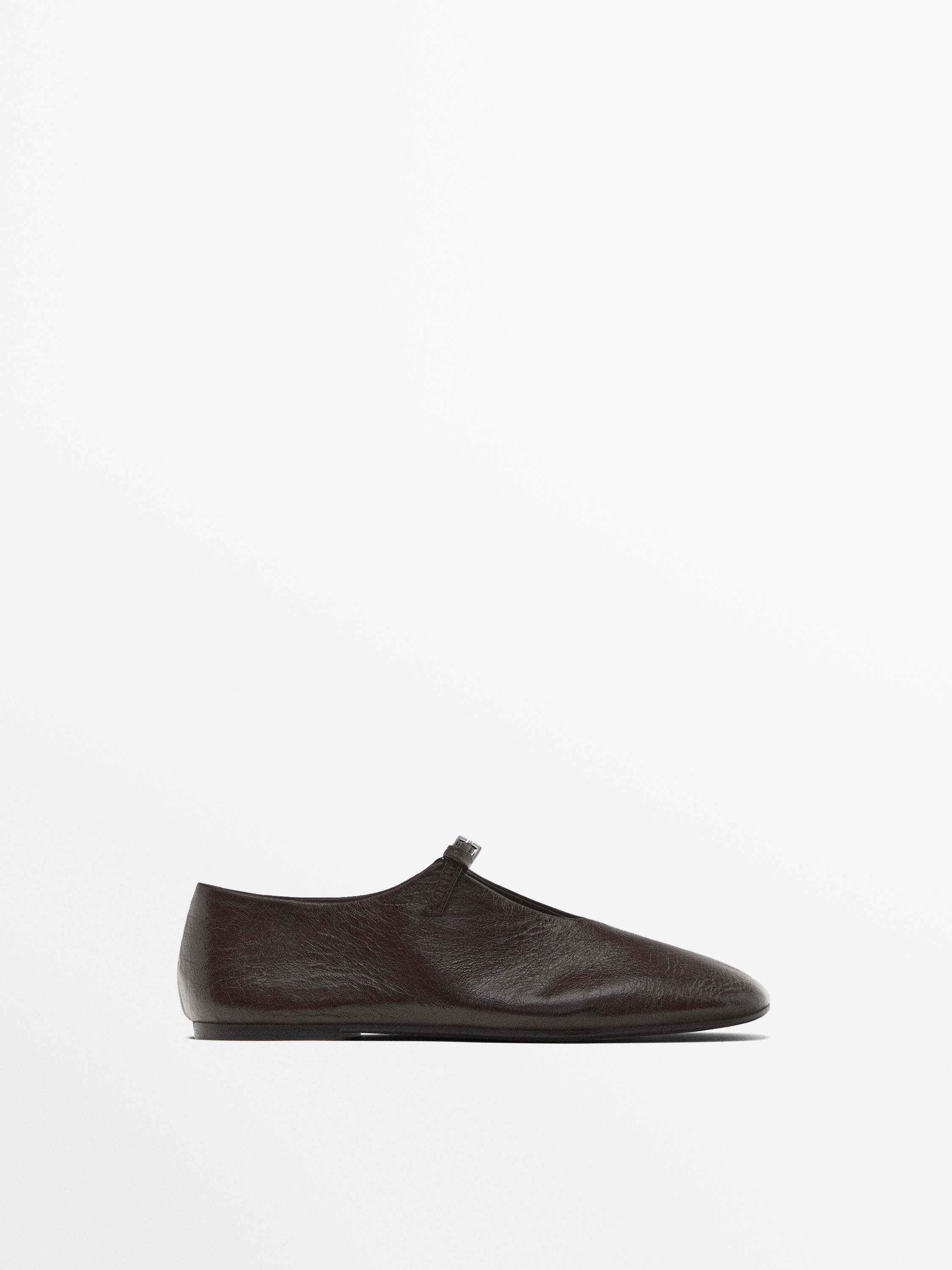 Soft ballet flats with buckle | Massimo Dutti US