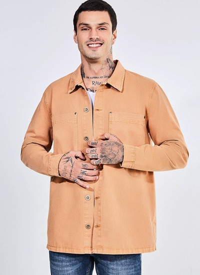 Overshirt Caqui em Sarja | YouCom (BR)