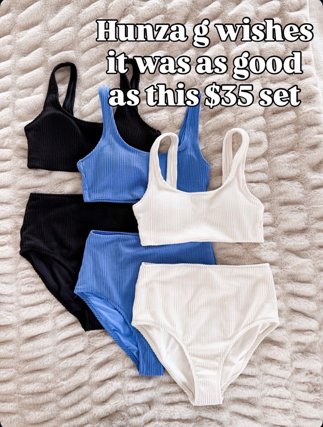 Hunza G wishes it was as good as this $35 set!! 🙌🏻

#LTKSwim #LTKSeasonal #LTKOver40