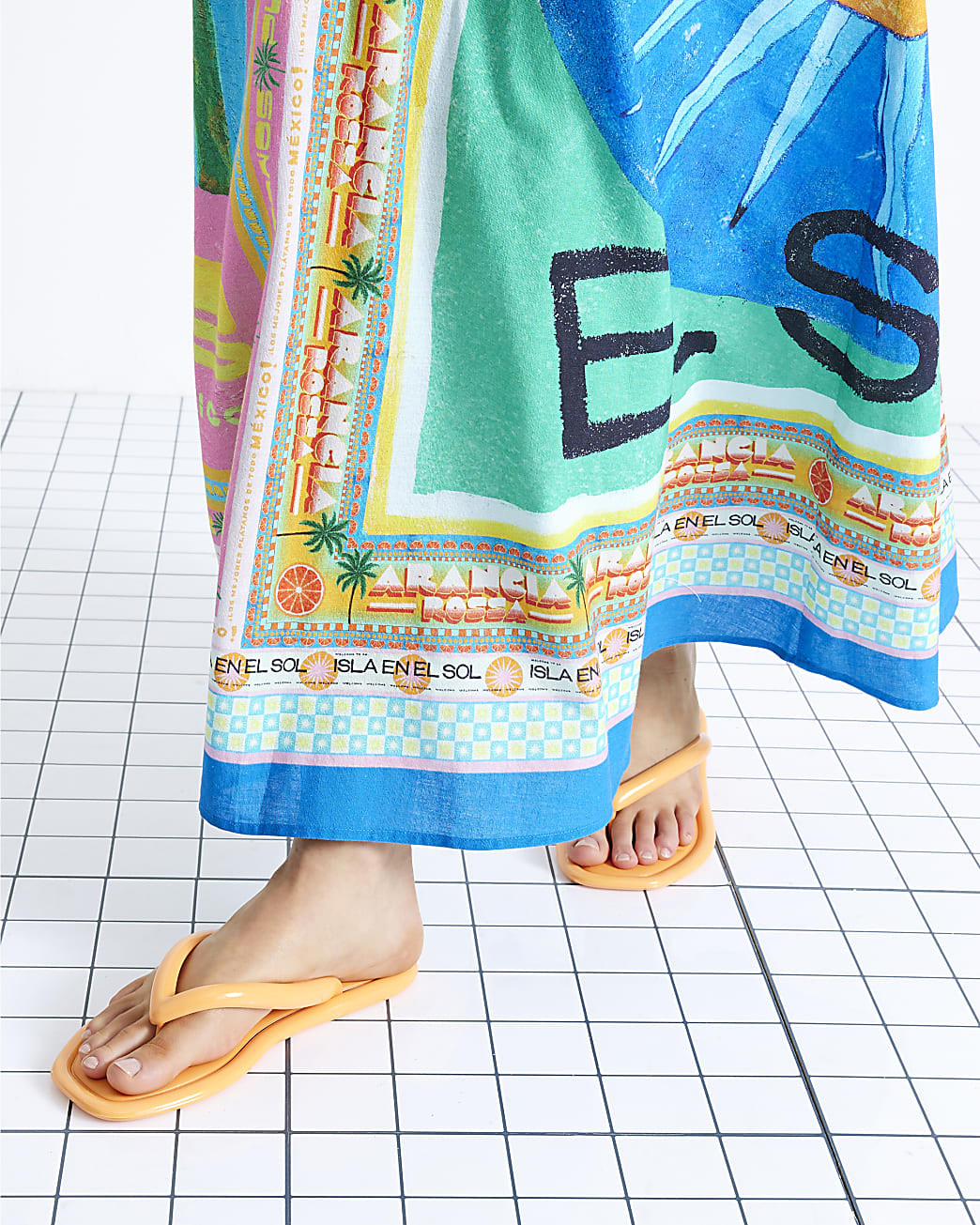 Orange Flip Flop Jelly Sandals | River Island UK & IE