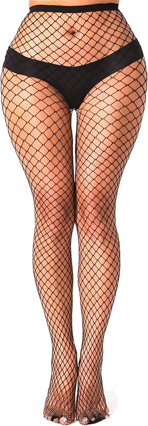 Fishnet Stockings Womens High Waist Sexy Tights for Women Mesh Stockings | Amazon (US)