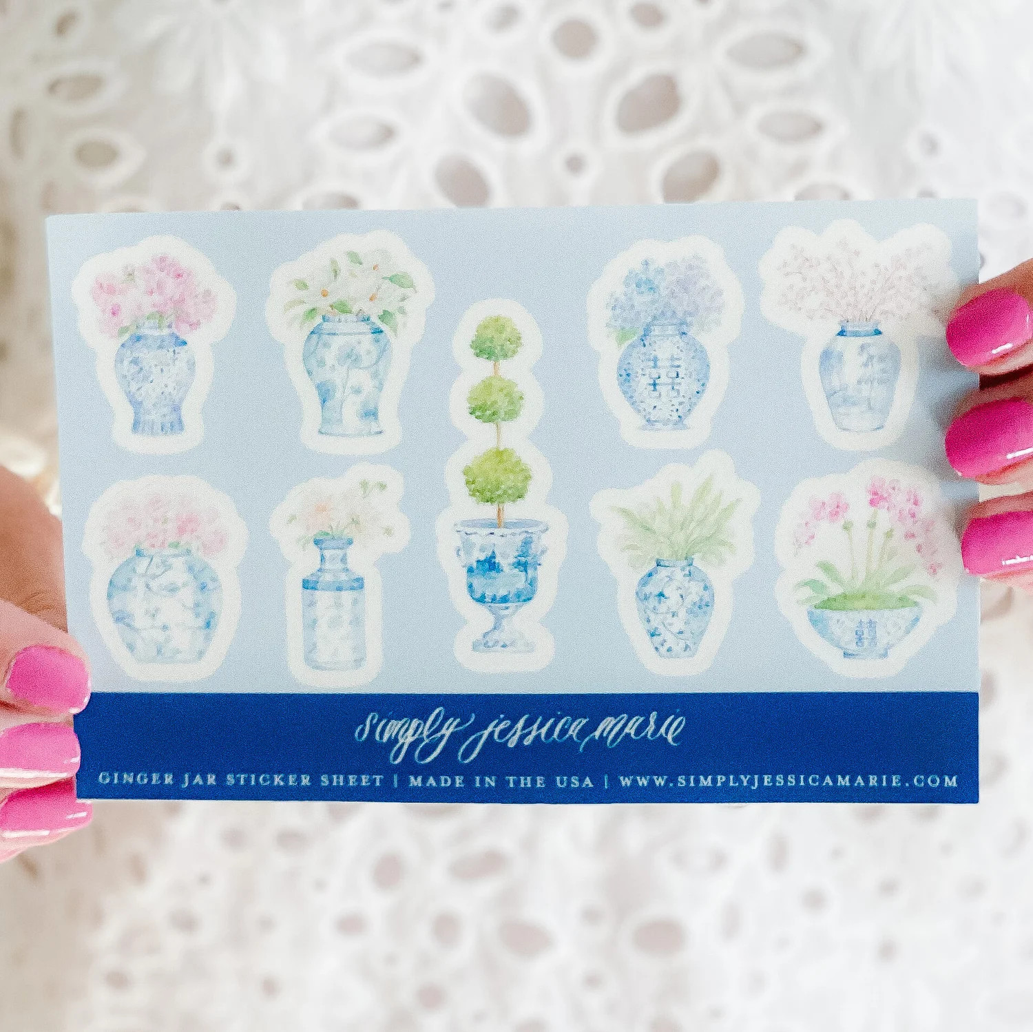 Ginger Jars Sticker Sheet — Simply Jessica Marie | Simply Jessica Marie