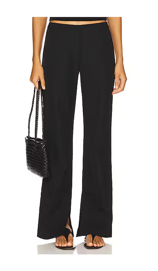 St Agni 90s Split Leg Pants in Black | Revolve Clothing (Global)