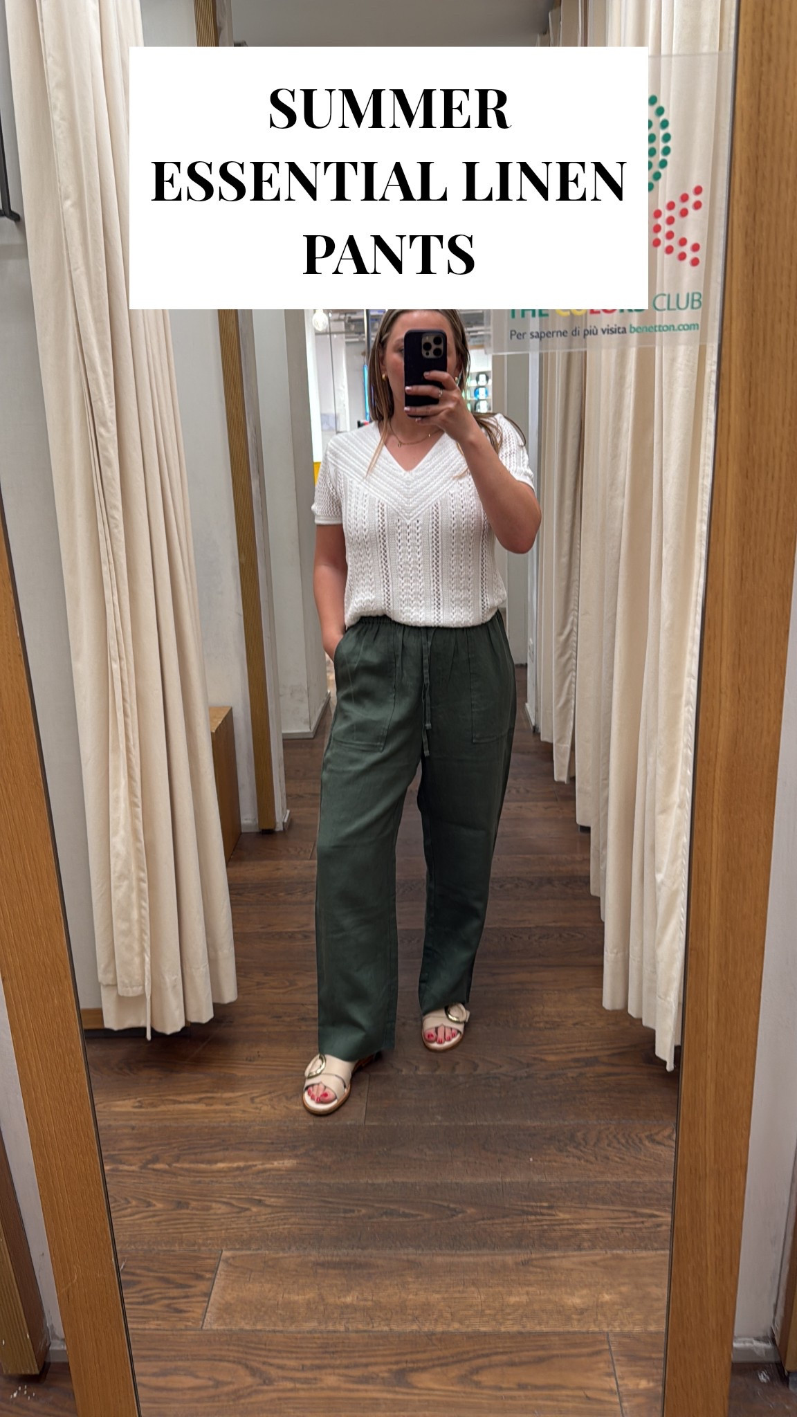 The perfect linen pants for summer! Comes in so many cute colors too. Perfect for summer in Italy or summer in Europe. 

#LTKTravel #LTKFindsUnder100