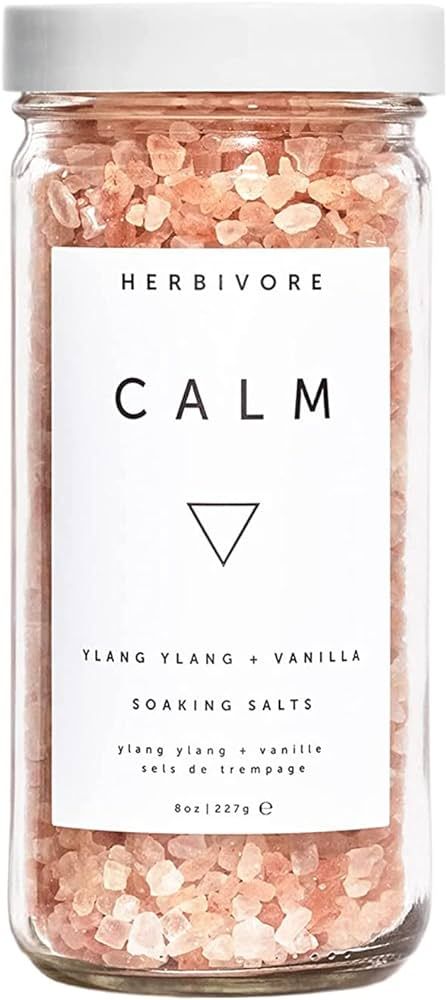 HERBIVORE Calm Soaking Bath Salts – Natural Himalayan Pink Salt, Moisturizing + Relaxing, Ylang... | Amazon (US)
