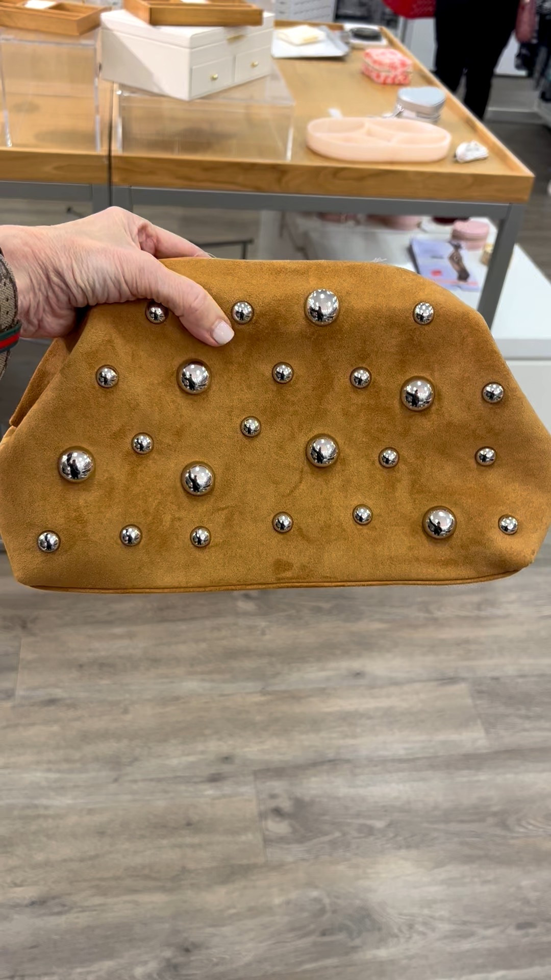 camel studded handbag, clutch

#LTKSeasonal #LTKFindsUnder50 #LTKootd