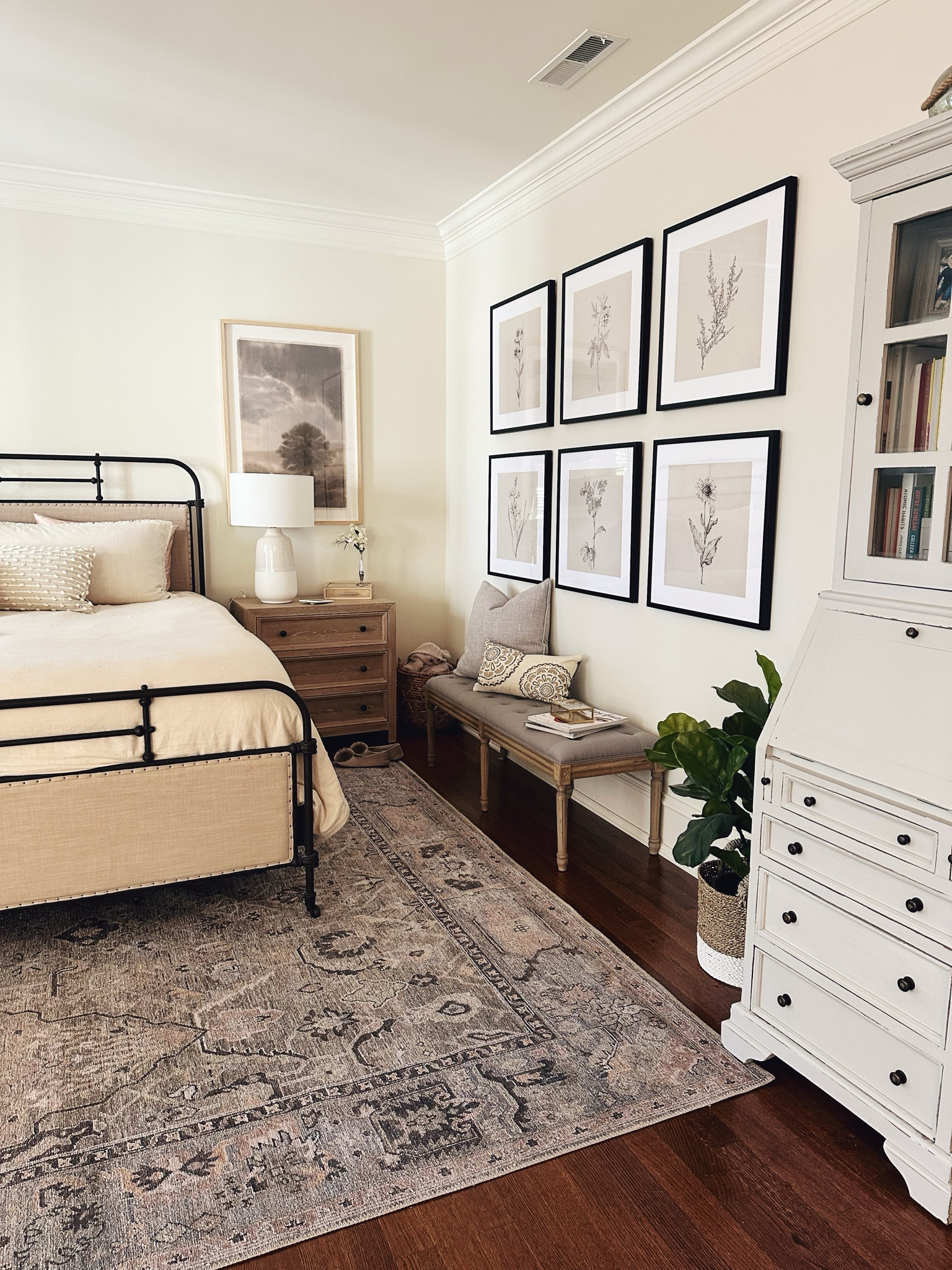 Primary bedroom, pottery barn, loloi