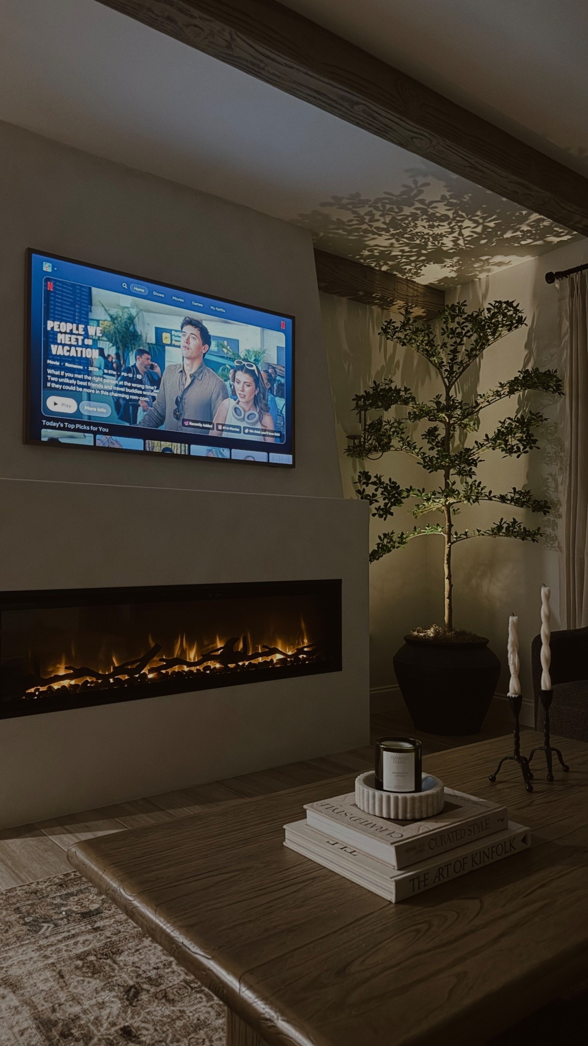 Linking my shady lady tree & fireplace insert here 🤎

#fauxtree #shadylady #fireplace #electricfireplace #livingroom #homedecor 

#LTKFindsUnder100 #LTKSaleAlert #LTKHome