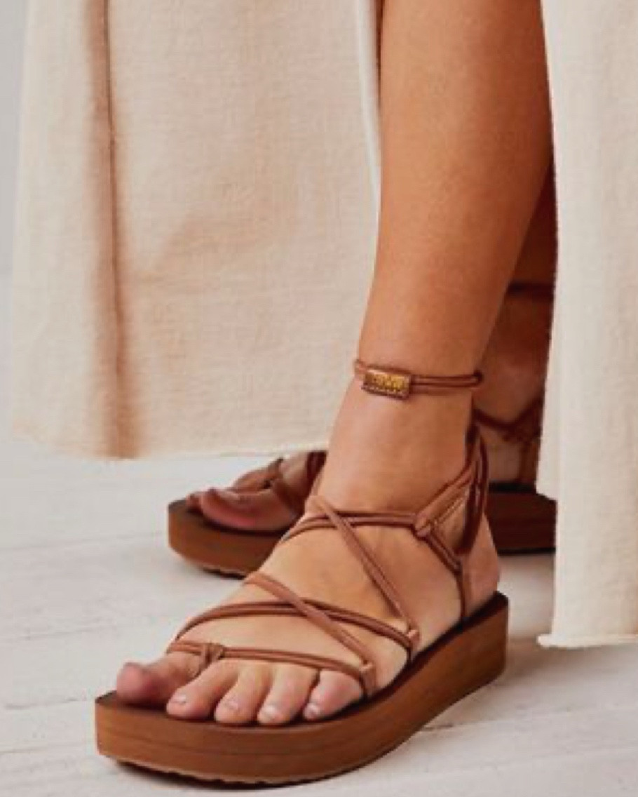 These are Teva’s?!?! Who would have thought?! Literally the cutest and comfiest shoes! 
Brown Teva strappy sandals 🤎 
Perfect summer sandal

#LTKShoeCrush #LTKSeasonal #LTKTravel