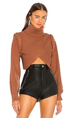 Michael Costello x REVOLVE Fresia Sweater in Caramel Brown from Revolve.com | Revolve Clothing (Global)