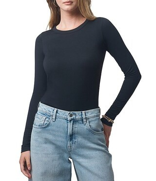 Splendid X Cella Jane Blog Knit Crew Neck Long Sleeve Shirt | Dillard's | Dillard's