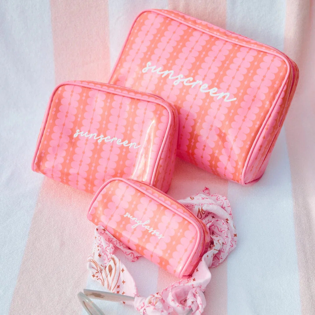 Large Patterned Toiletry Bag | Weezie Towels | Weezie Towels