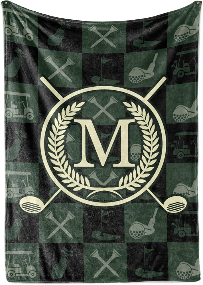 Huglanket Golf Gifts for Men with Initials, Personalized Gift for Golfer, for Him on Birthday, Ch... | Amazon (US)