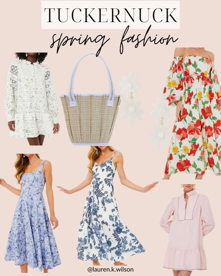 Tuckernuck, spring fashion, spring style, classic, preppy, floral, dress, earrings, maxi dress, midi dress, wicker purse 

#LTKstyletip #LTKfindsunder100 #LTKSeasonal