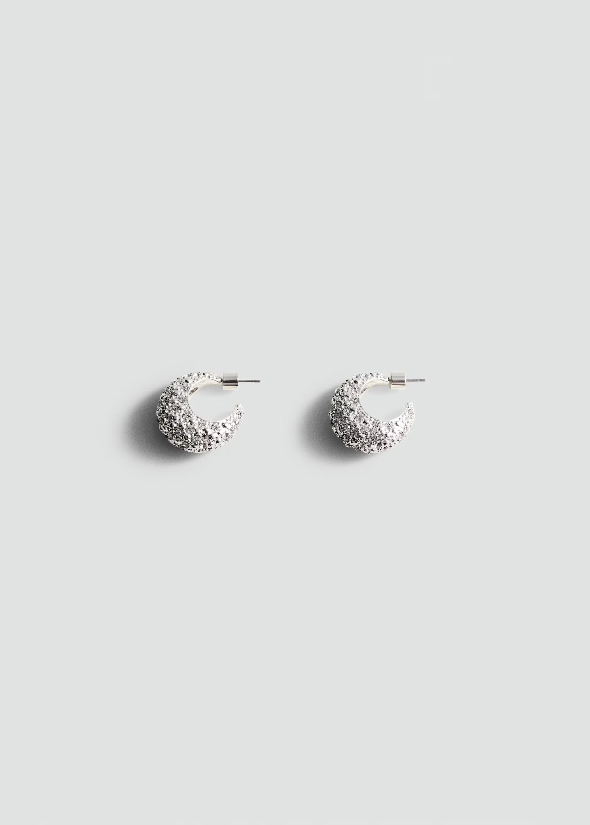 Rhinestone hoop earrings - Women | MANGO United Kingdom | MANGO (UK)