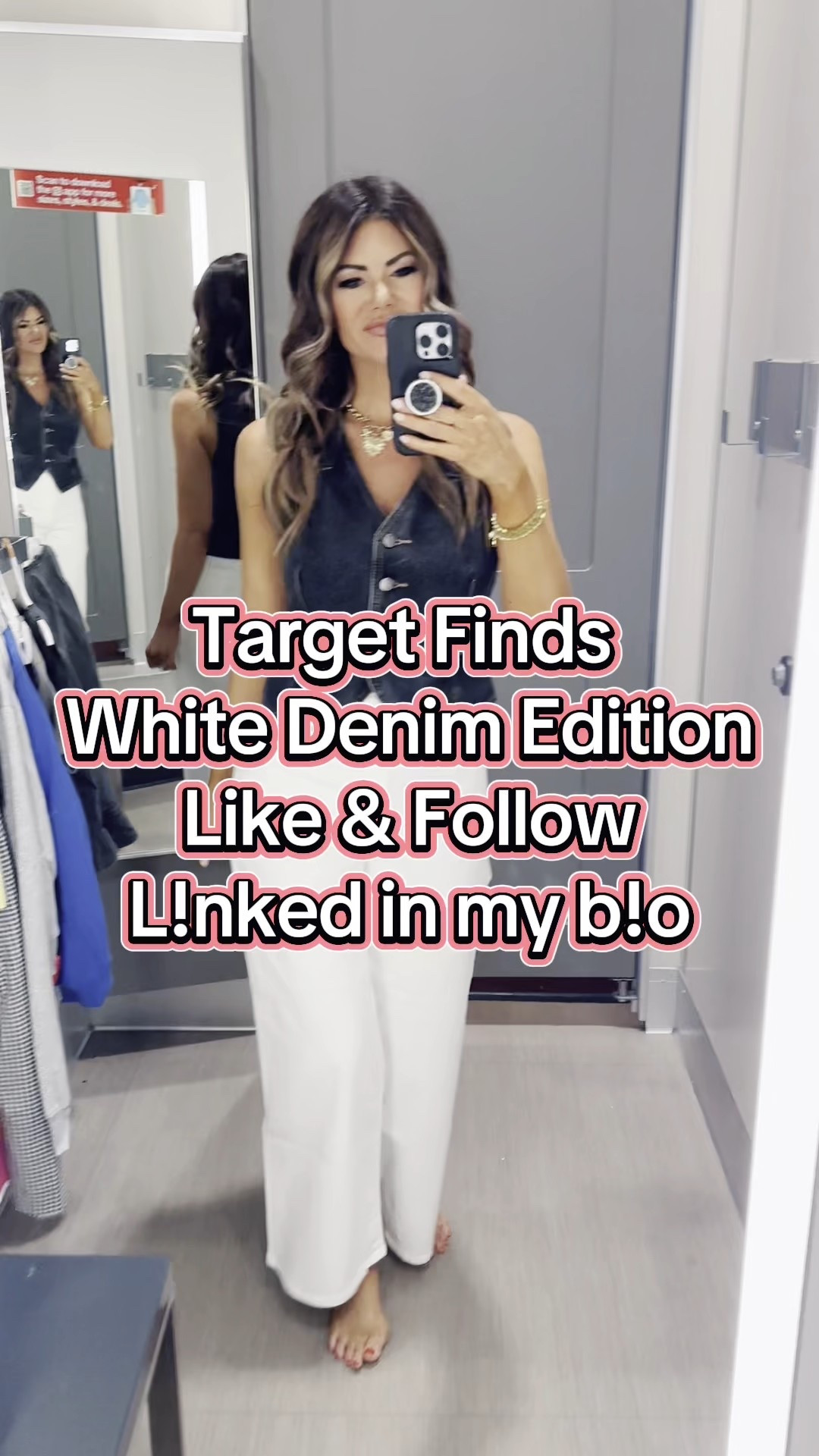 Target Finds | White Denim Edition 

White wide leg denim. Black denim vest. Blue ruffle sleeve smocked tank. Budget friendly. Trendy mom. 

#LTKStyleTip #LTKFindsUnder50 #LTKU