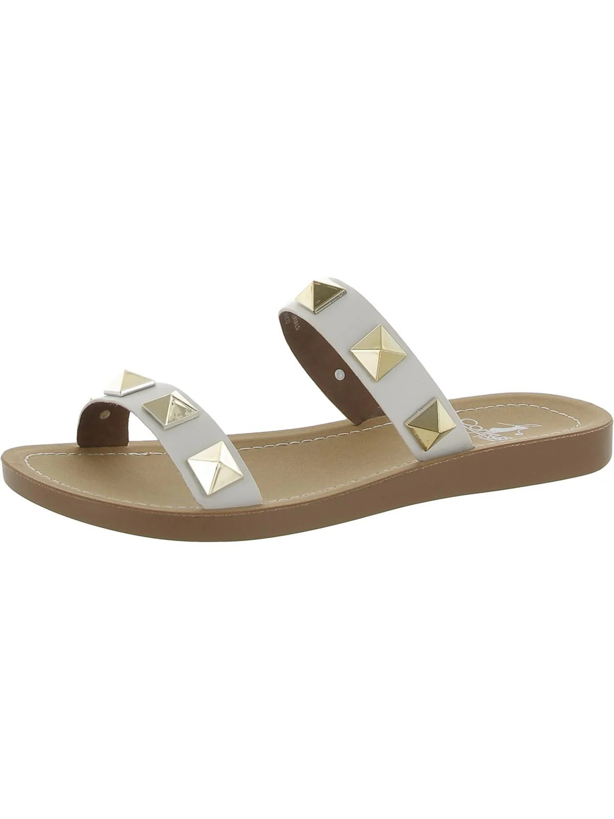 Daiqiuri Womens Faux Leather Slip On Slide Sandals | Shop Simon