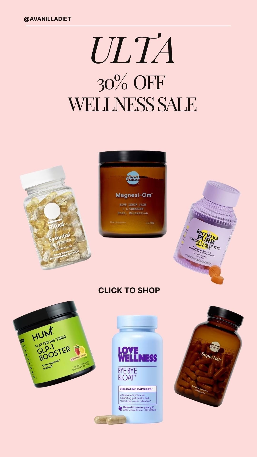 ✨ Ulta 30% off wellness sale ✨
Stock up on these wellness staples all marked down 🙌💆‍♀️
#ultabeauty #ultasale #wellnesssale #selfcarefavorites #wellnessroutine #ltkwellness #beautydeals #salealert

#LTKSaleAlert #LTKselfcare #LTKmorningroutine