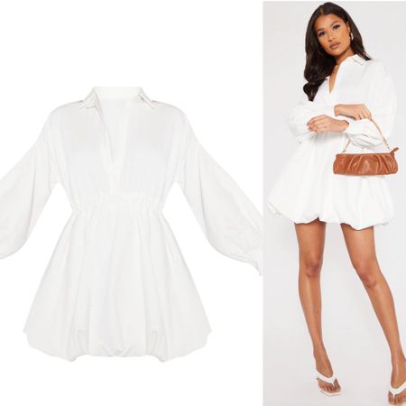 White Puff Ball Hem Shirt Dress
This dress is so adorable. A cute dress for brunch with the girls or even day date.
It’s 50% off right now.

#LTKsalealert #LTKunder50