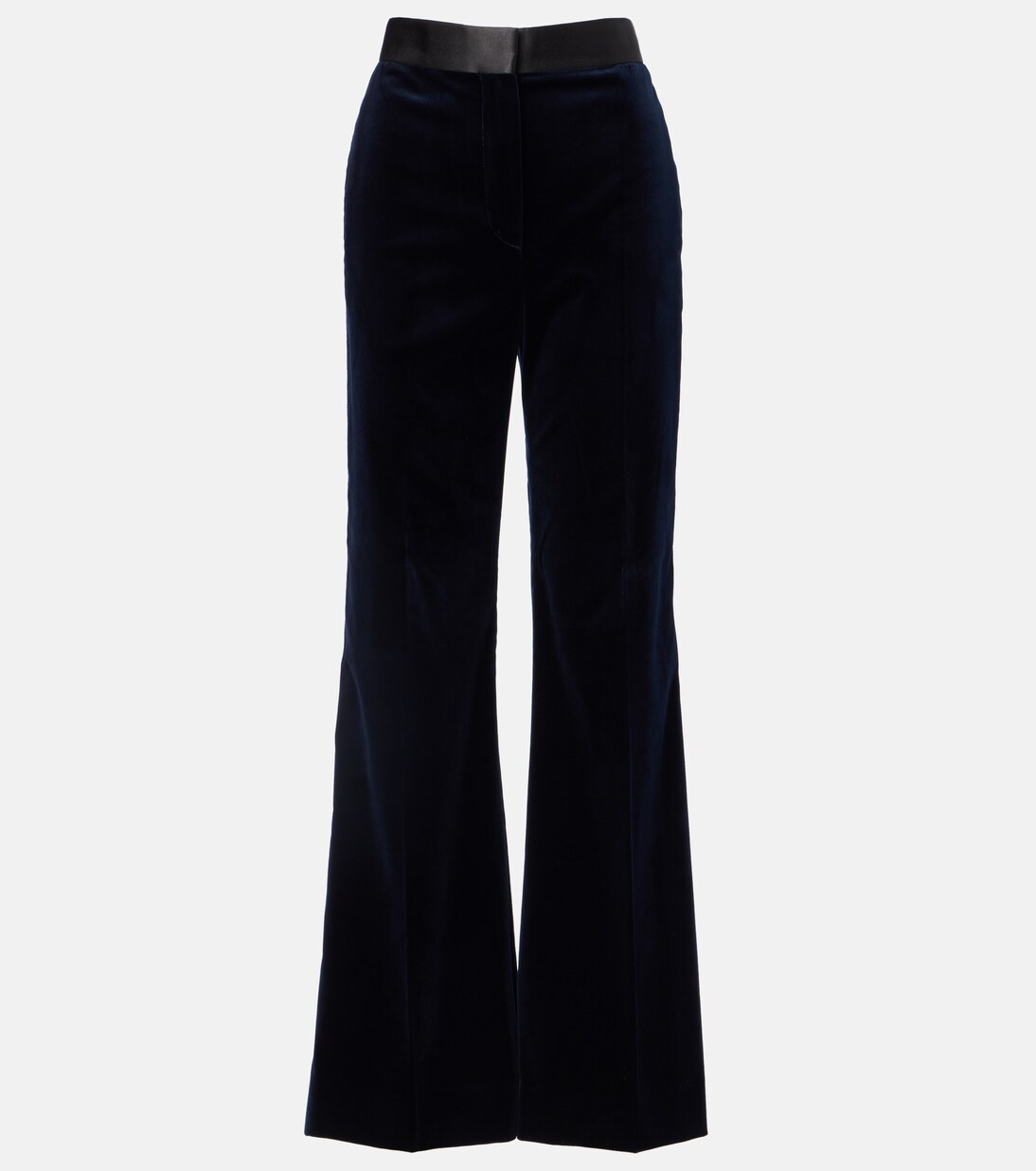 Weite Hose aus Samt mit Satin | Mytheresa (DACH)