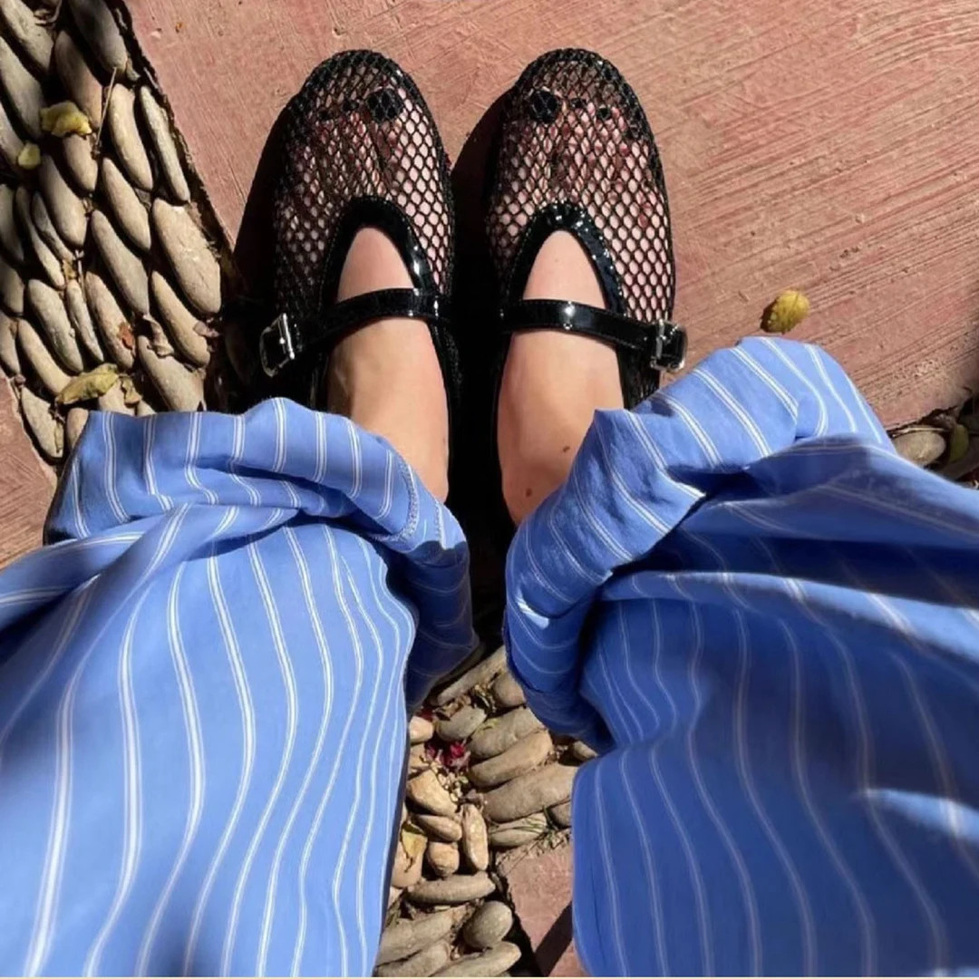 High Quality Ballet Flatsmesh Flatsmesh Flats Leather - Etsy | Etsy (US)