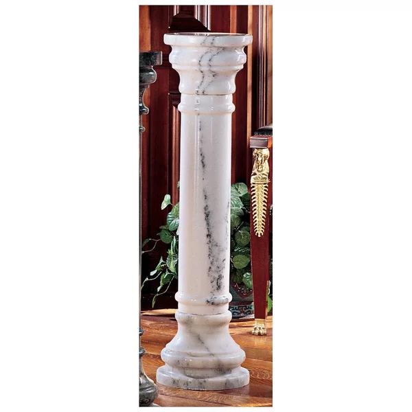 Classic Round Pedestal Marble Plant Stand | Wayfair North America