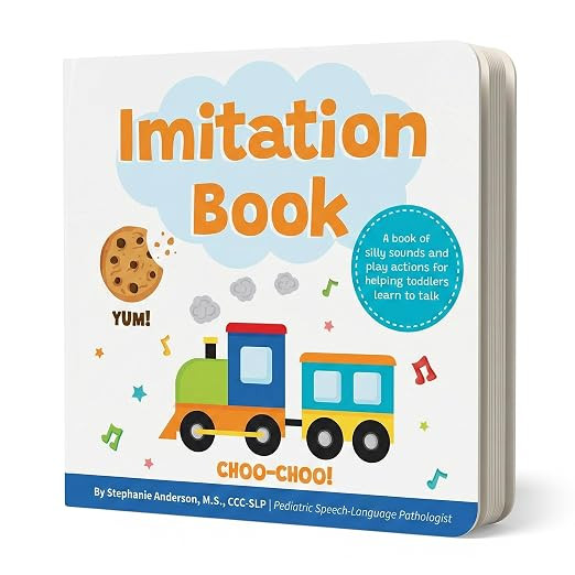 Imitation Book: Interactive & Fun Learn to Talk Board Book For Toddlers Ages 0-4, Written by a Sp... | Amazon (US)
