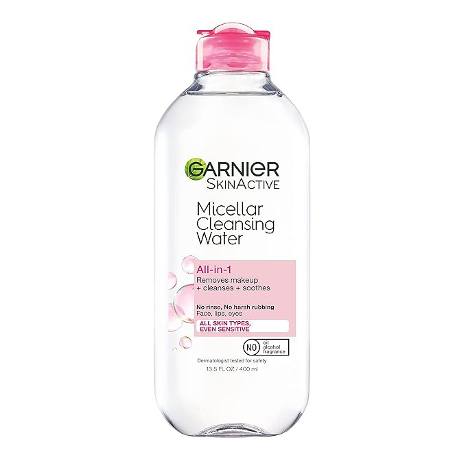 Garnier SkinActive Micellar Water for All Skin Types, Facial Cleanser & Makeup Remover, 13.5 fl. ... | Amazon (US)