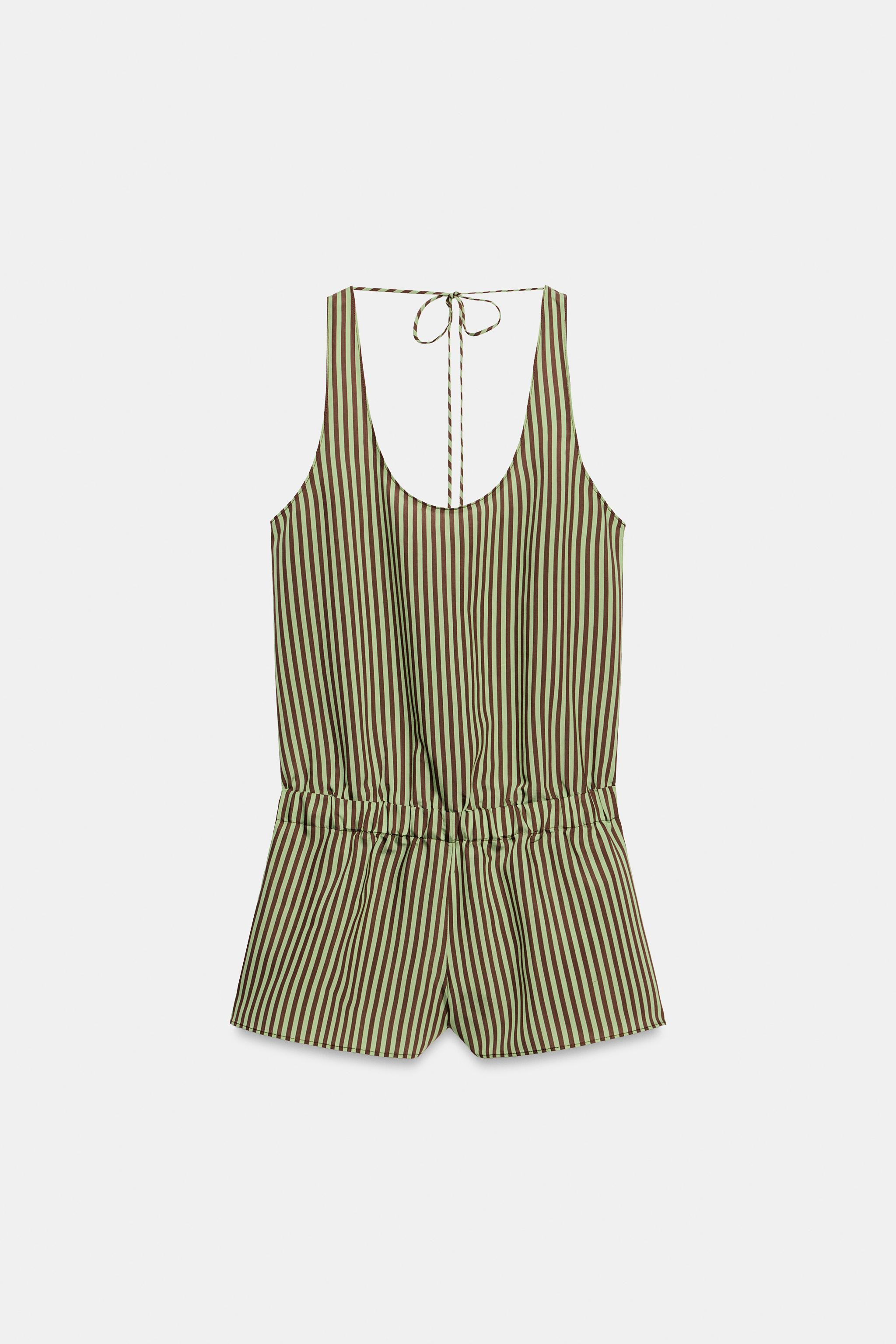SHORT STRIPED JUMPSUIT | Zara US