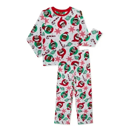 Elf On The Shelf Girls Pajama Set 2-Piece Sizes 4-12 | Walmart (US)