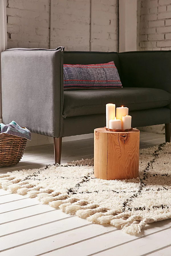 Felize Tassel Shag Rug in Ivory at Urban Outfitters | Urban Outfitters (US and RoW)