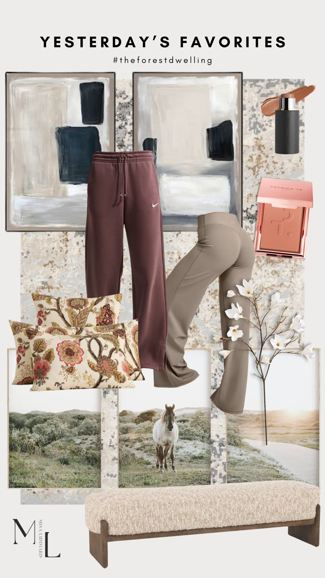 Yesterday's top picks! The straight leg pants from Oner are perfection. So soft! The Gianna Floral duvet cover and shams are perfect for spring. This is the upholstered bench that I have styled at the foot of my bed. Such a substantial piece. 

 #LTKdayinmylife #LTKSeasonal #LTKHome