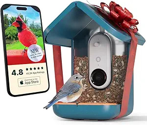 BIRD BUDDY® PRO Solar Bird Feeder with Camera - AI Bird Species Identification, 5MP Photos, 2K U... | Amazon (US)