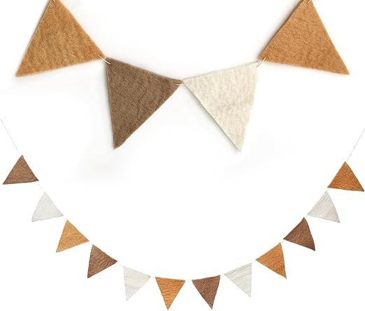 Glaciart One Felt Bunting Banner – Pre- Assembled & Tangle-Free – Party Pennant Banner Decora... | Amazon (US)