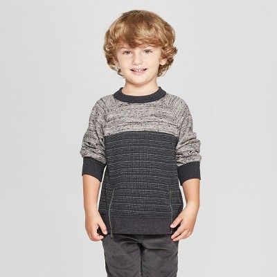 Genuine Kids® from OshKosh Toddler Boys' Spacy Thermal Crew Pullover - Gray | Target