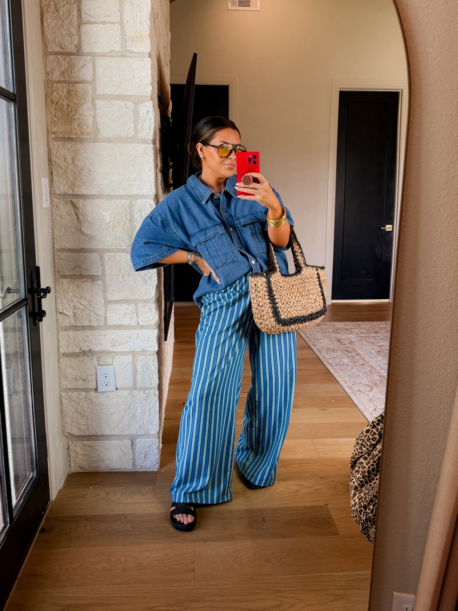 Take comfy to chic!
LOVE these striped Amazon pants! So many colors. I got the XL
Button Up Denim Shirt: XL


#LTKMidsize #LTKStyleTip #LTKFindsUnder50