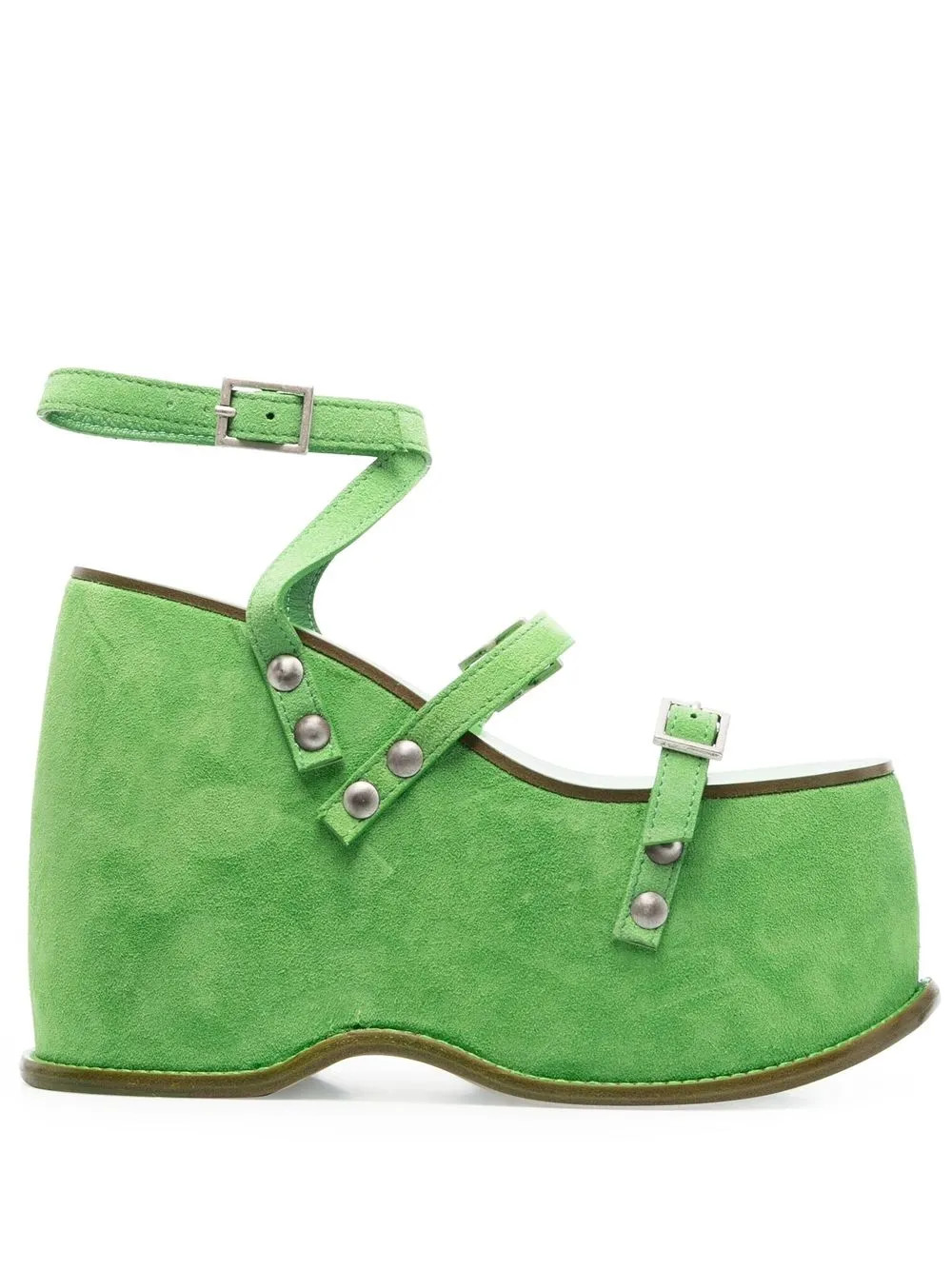 135mm wedge-heel strappy sandals | Farfetch Global