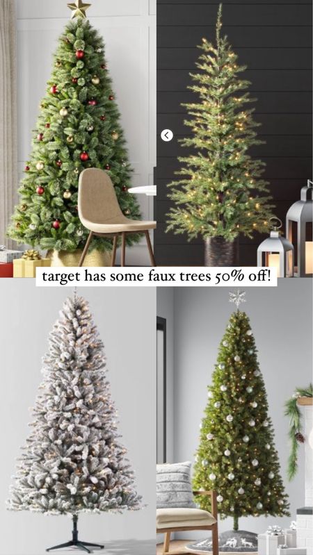Sale alert! Target has select faux Christmas trees marked down 50% off. I snagged a 7.5 foot tree that looks realistic and $75! 🎄🎄🎄 

#LTKHolidaySale #LTKHoliday #LTKSeasonal