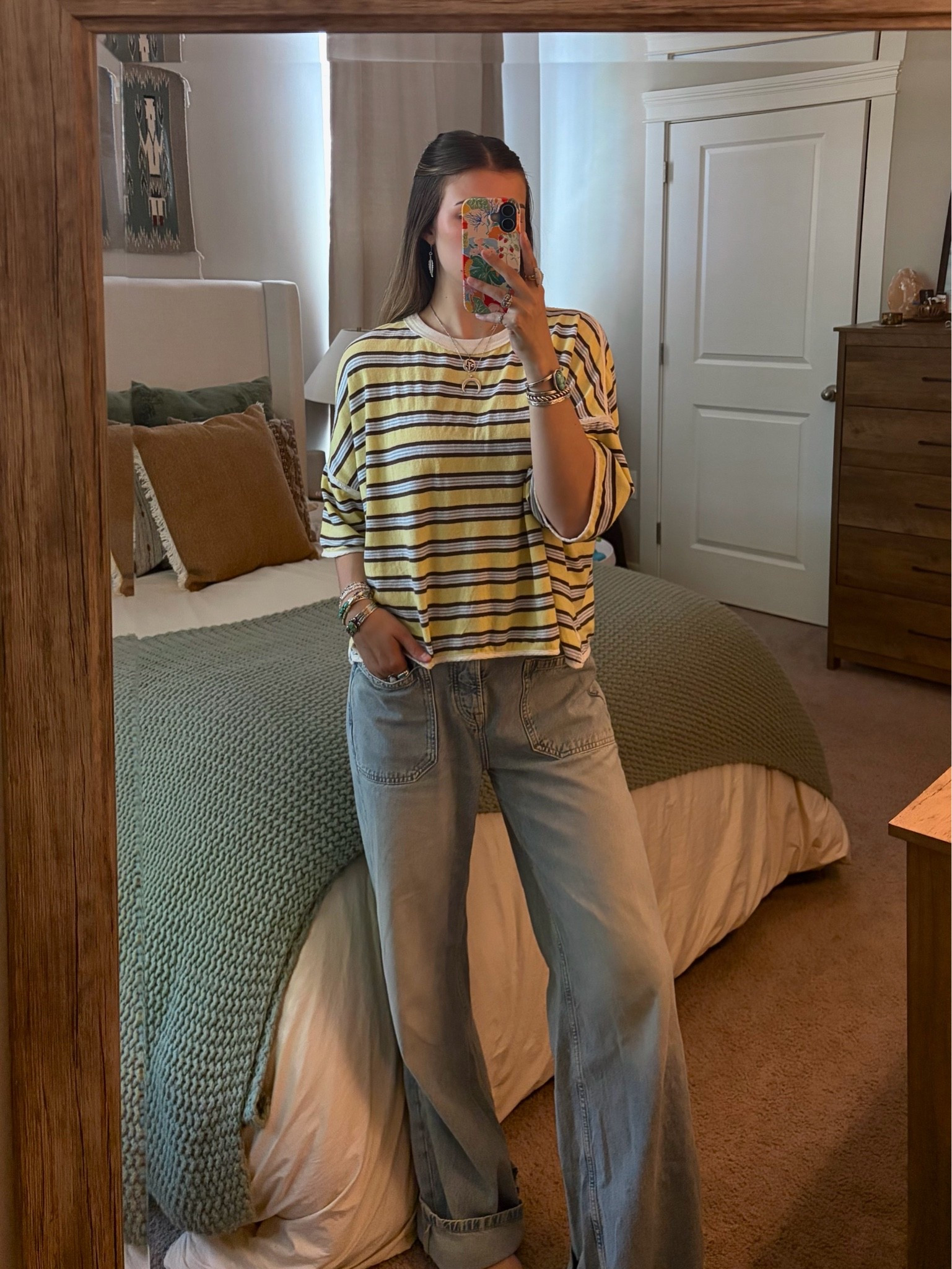 Small in top! 
We the Free Palmer Cuff jeans sold out!!